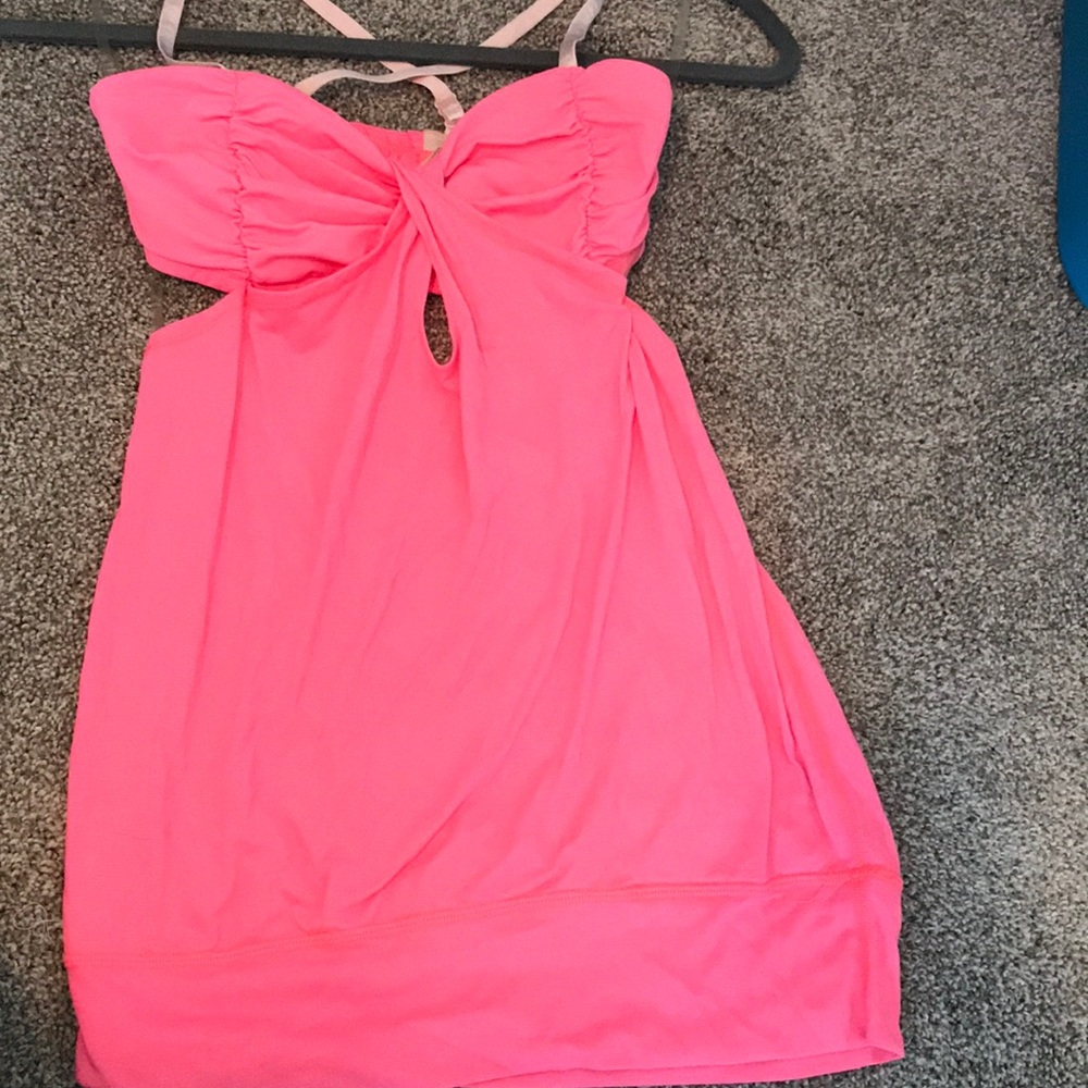 Pink athletic top, workout tank Lululemon